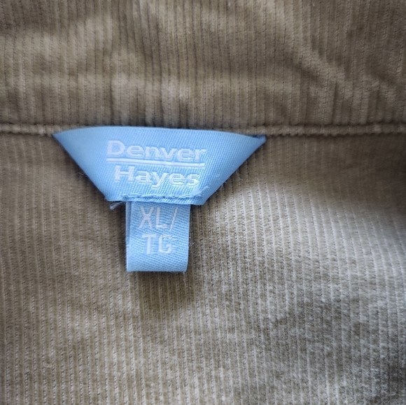 Vintage Cropped Denver Hayes Corduroy Jacket (XL, Tan) - Picture 5 of 6